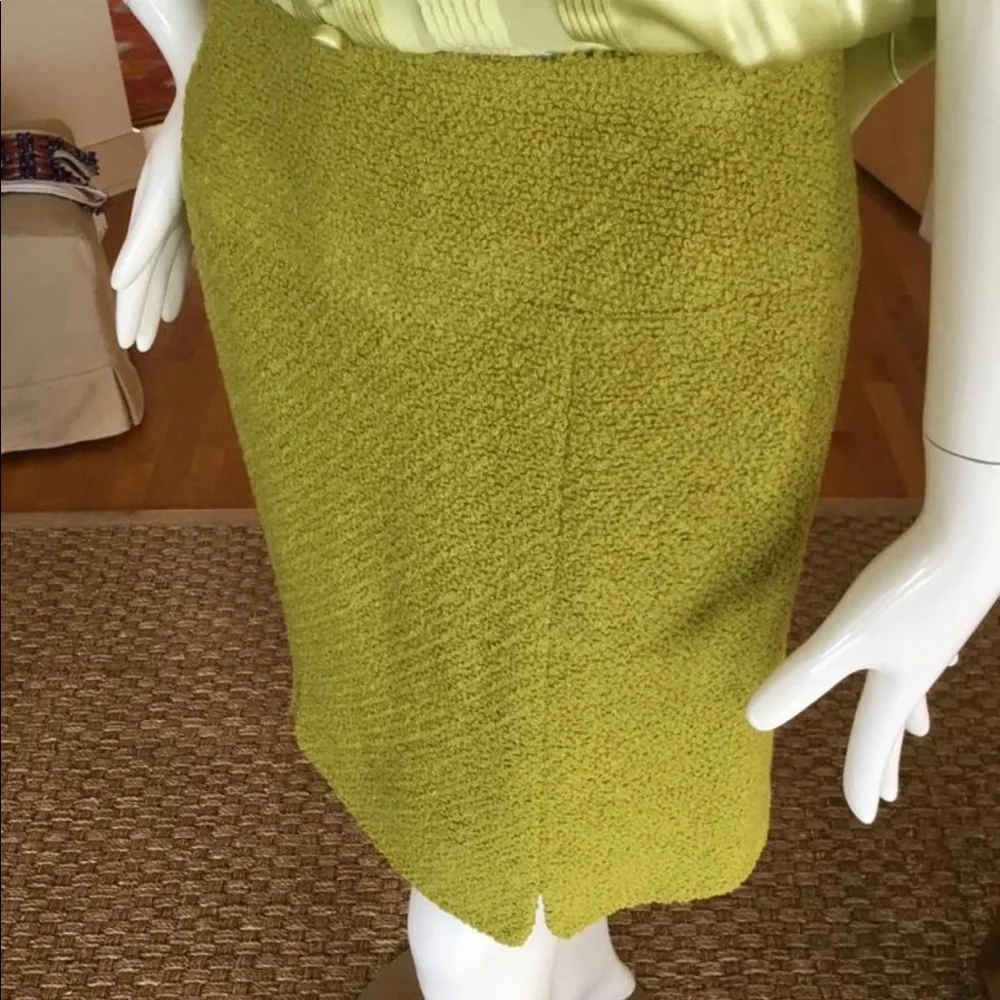CHANEL skirt green